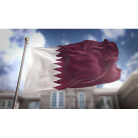 علم قطر خارجي مقاس  150*100 سم