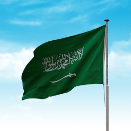 علم السعودية خارجي مقاس 3x4.50 متر
