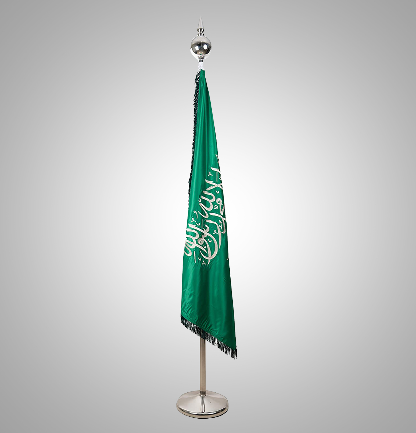 علم السعودية  ستان فاخر مطرز مقاس 150*100 سم